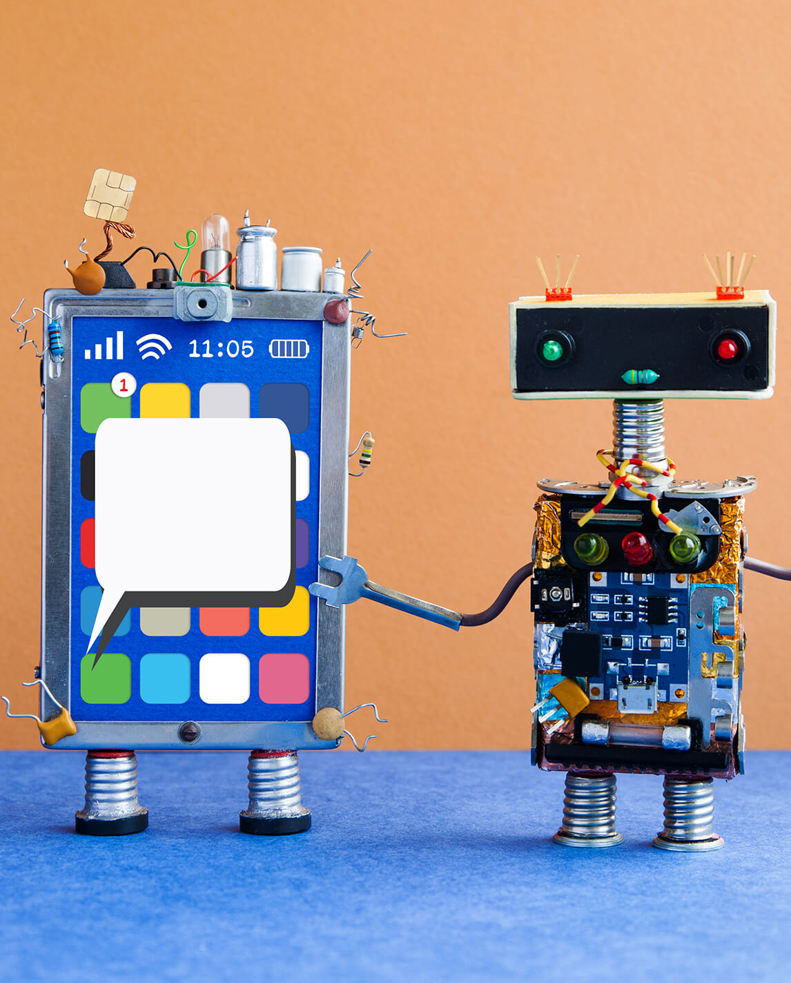 mobile-smartphone-and-robot-T6JZSGX (1) mobile app development company australia, By George Digital